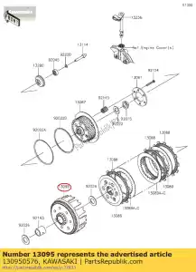 kawasaki 130950576 carcaça-comp-embreagem klx250sef - Lado inferior