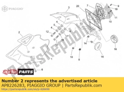 Aprilia AP8226283, Suporte de proteção contra respingos, OEM: Aprilia AP8226283