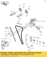 120530204, Kawasaki, chaîne de guidage, fr kawasaki ninja  sl z krt edition bx250 a abs b br250 f e 250sl z250sl klx300r 250 300 , Nouveau