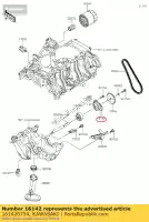 161420754, Kawasaki, 01 couvercle-pompe kawasaki  1000 2020, Nouveau