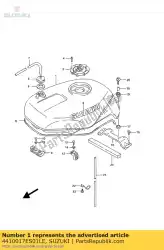 Aqui você pode pedir o tanque de combustível em Suzuki , com o número da peça 4410017ES01LE: