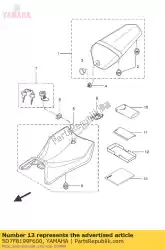 om yzf-r125 / yzf-r125a van Yamaha, met onderdeel nummer 5D7F8199F600, bestel je hier online: