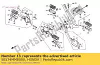 50574MM8000, Honda, brk, béquille latérale ru honda vt shadow c vt1100c 1100 , Nouveau