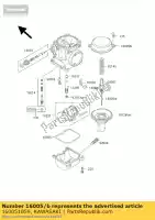 160051059, Kawasaki, bovenste kamer, mengen vn750-a2 kawasaki estrella gpz vn zl zrx 250 500 750 900 1000 1100 1986 1987 1988 1989 1990 1993 1994 1995 1996 1999, Nieuw