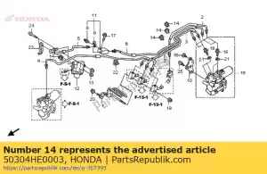 honda 50304HE0003 clip c, remleiding - Onderkant