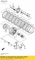 2141117K00, Suzuki, comp. cubo, manga de embreagem suzuki gsxr1000a gsxr1000rz gsxr1000r 1000 , Novo