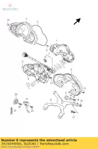 suzuki 3415644H00 caso, inferior - Lado inferior