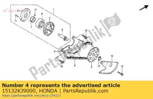 Honda 15132KJ9000 shaft, oil pump - Bottom side