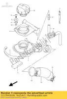 1117945D00, Suzuki, pad, hoofdbedekking suzuki c vl 1500 1998 1999 2000 2001 2002 2003 2004 2005 2006 2007 2008 2009, Nieuw