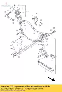 suzuki 6979538B10 cover - Bottom side