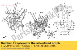 Aqui você pode pedir o comp. Cárter, l em Honda , com o número da peça 11200MS9750: