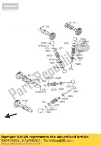 kawasaki 92049S021 aceite de sello lv1000-a1h - Lado inferior