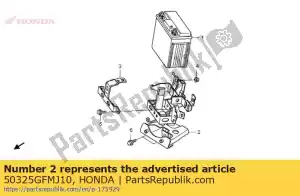 Honda 50325GFMJ10 comp caixa de bateria - Lado inferior