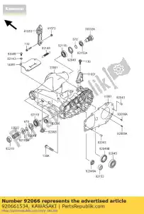 Kawasaki 920661534 plug - Onderkant