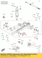 92045Y027, Kawasaki, cuscinetto-ball, 30203 kawasaki kvf300 brute force 300 , Nuovo