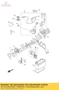 yamaha 9131L0402500 bullone - Il fondo