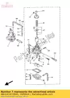 48H141072800, Yamaha, conjunto de válvula agulha yamaha rd 350 500 1985 1986, Novo