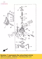 Aquí puede pedir conjunto de válvula de aguja de Yamaha , con el número de pieza 48H141072800: