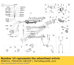 Aprilia 858916, Sensor ondersteuning, OEM: Aprilia 858916