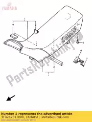 Qui puoi ordinare copertina, sedile da Yamaha , con numero parte 3TB247317000: