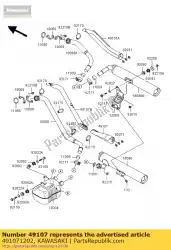 Here you can order the cover-exhaust pipe,fr vn1500-p from Kawasaki, with part number 491071202: