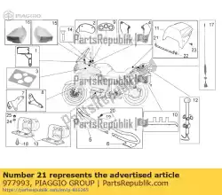 Ici, vous pouvez commander le support auprès de Piaggio Group , avec le numéro de pièce 977993: