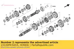 countershaft comp. Van Honda, met onderdeel nummer 23220MCS010, bestel je hier online: