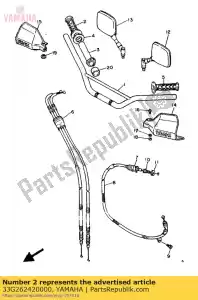 Yamaha 33G262420000 grip (rechts) - Onderkant