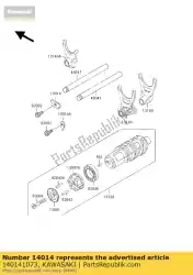 Aquí puede pedir posición de placa zr1100-a1 de Kawasaki , con el número de pieza 140141073: