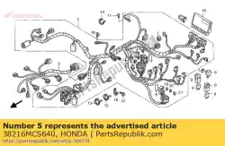 Aquí puede pedir no hay descripción disponible en este momento de Honda , con el número de pieza 38216MCS640: