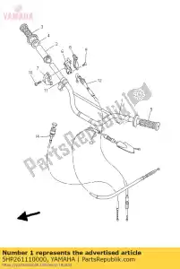 yamaha 5HP261110000 manillar - Lado inferior