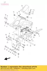 Aquí puede pedir comp. Brazo trasero de Yamaha , con el número de pieza 2D1221101100: