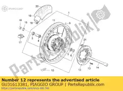 Here you can order the brake disc from Piaggio Group, with part number GU31613381: