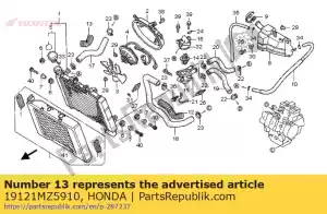 Honda 19121MZ5910 beschermer, rad. up. - Onderkant