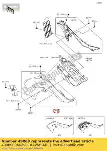 kawasaki 490890946290 01 carénage-moteur,lh,l.vert - La partie au fond