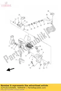 yamaha 52H181530000 przewodnik, spr??yna powrotna zmiany biegów - Dół