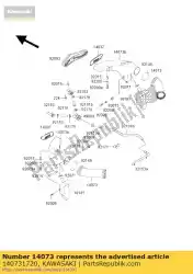 Here you can order the duct,inner zx600-g1 from Kawasaki, with part number 140731720: