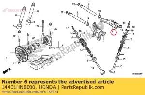 Honda 14431HN8000 arm, in. valve rocker - Bottom side