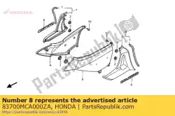 Here you can order the cover set, l. Side *nh1z* from Honda, with part number 83700MCA000ZA: