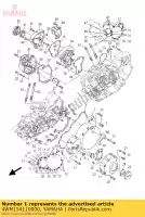 4WM154110000, Yamaha, deksel, carter 1 yamaha xv 1600 1999 2000 2001 2002, Nieuw