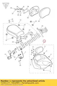 triumph T2301177 siedzenie kierowcy - Dół