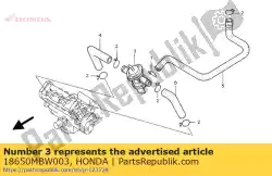 Here you can order the no description available at the moment from Honda, with part number 18650MBW003: