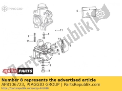 Aprilia AP8106723, Inactieve emulsiestraal 62, OEM: Aprilia AP8106723