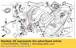 gewricht, ontluchtingsbuis van Honda, met onderdeel nummer 17561MEE000, bestel je hier online: