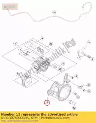Aqui você pode pedir o adaptador de pinça de freio preto em KTM , com o número da peça 6131307500033S:
