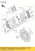 430820031, Kawasaki, brake pads kawasaki vn zx 1000 1600 2004 2005 2006 2007, New