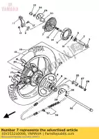 10V253210098, Yamaha, plate, brake shoe yamaha dt 125 1986 1987, New