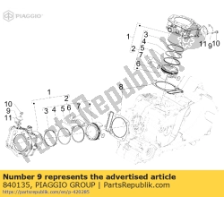 Aprilia 840135, Plate, OEM: Aprilia 840135