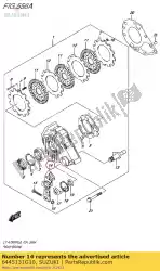 Here you can order the lever,rr brake from Suzuki, with part number 6445131G10: