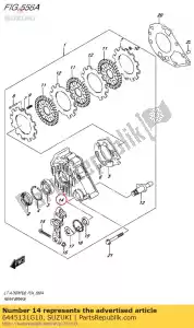 Suzuki 6445131G10 lever,rr brake - Bottom side